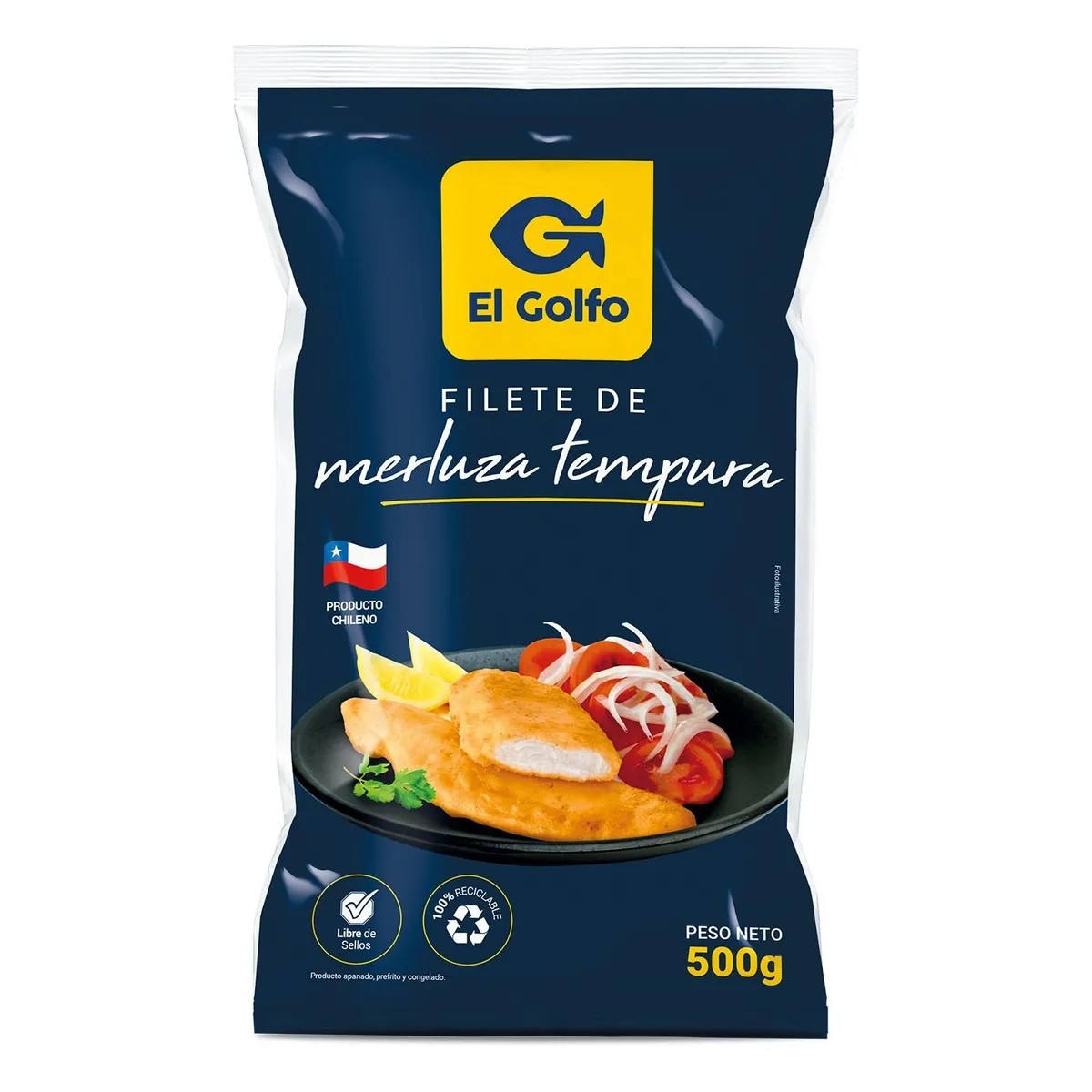 EL GOLFO - Filetes de Merluza Tempura Congelada El Golfo 500 g
