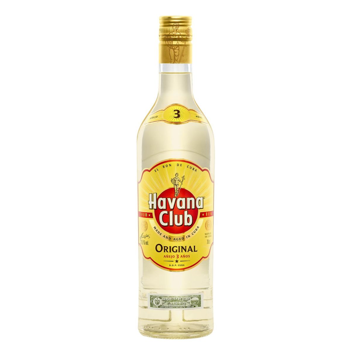 HAVANA CLUB - Ron Original 3 Años Havana Club 37.5° 700 ml