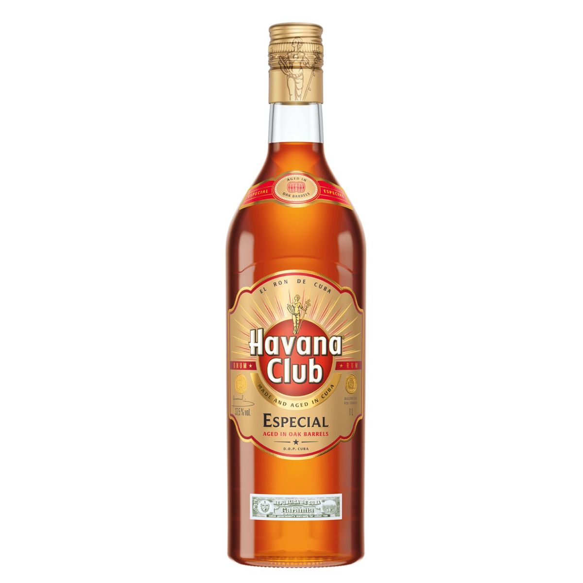 HAVANA CLUB - Ron Añejado Especial Havana Club 37.5° 1 L