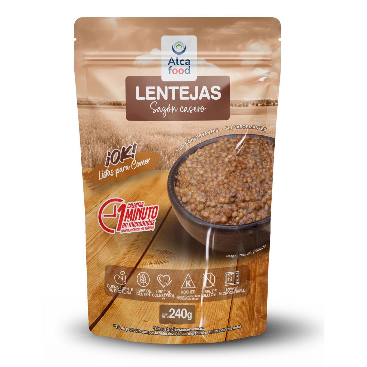 ALCAFOOD - Lentejas Sazón Casero Alcafood 240 g
