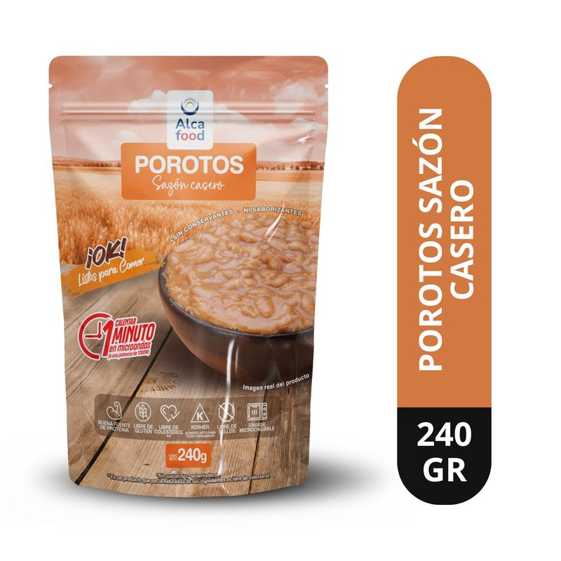ALCAFOOD - Porotos Sazón Casero Alcafood 240 g