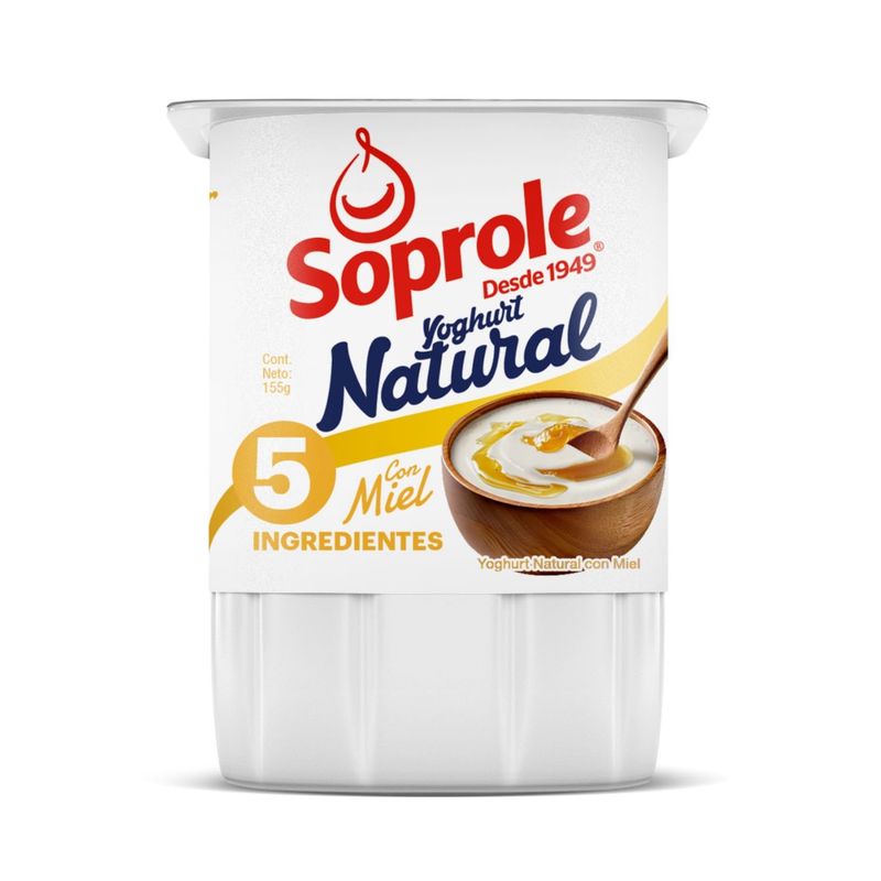 SOPROLE - Yoghurt Natural con Miel Soprole 155 g
