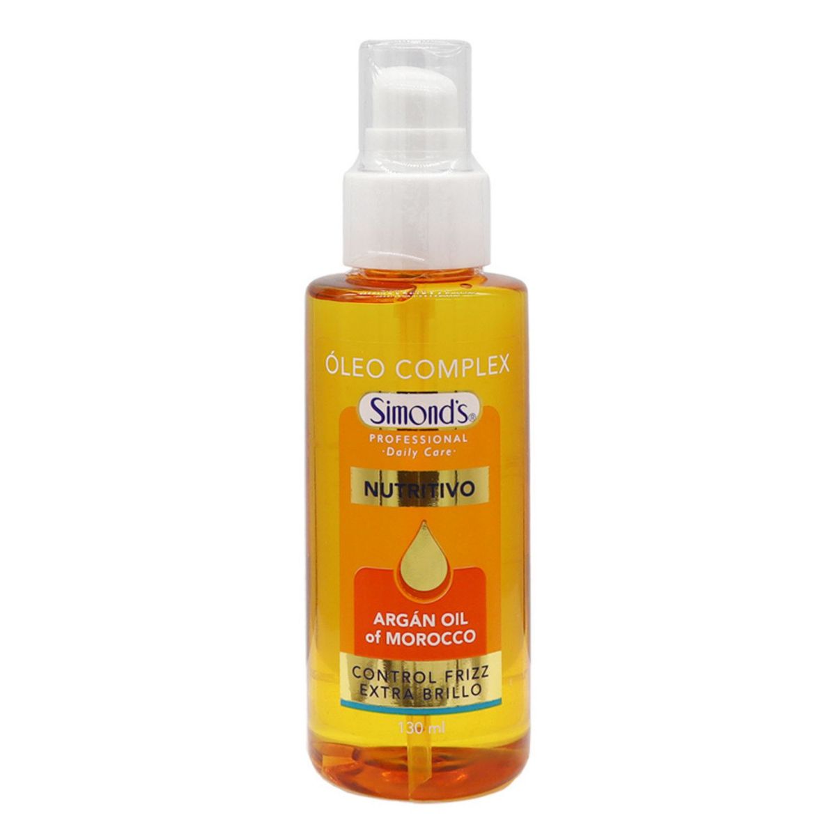 SIMONDS - Aceite Capilar Argán Nutritivo Frizz y Brillo Simonds 130 ml