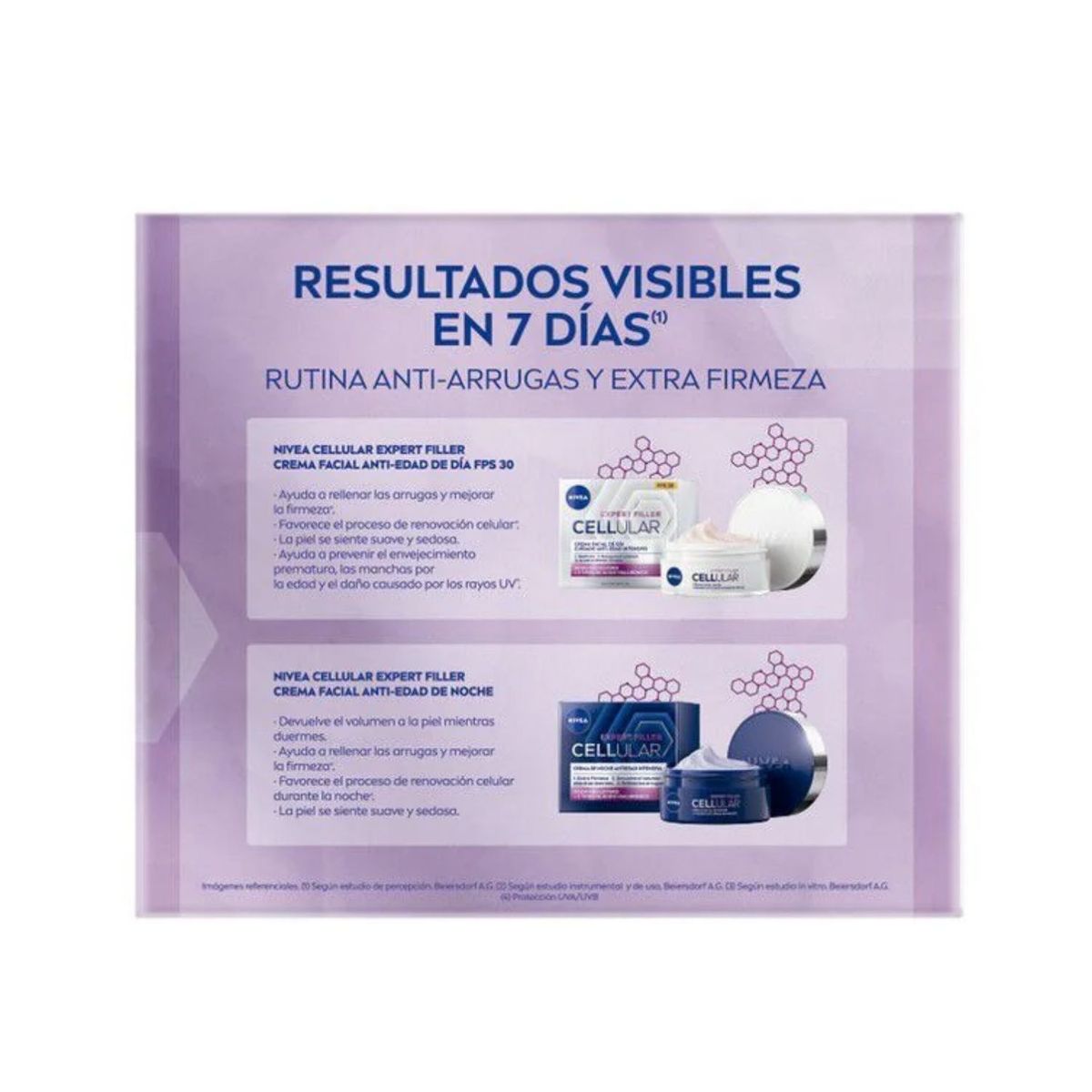 NIVEA - Pack Crema Facial Nivea Expert Cellular Antiedad Día y Noche 2 x 50 ml