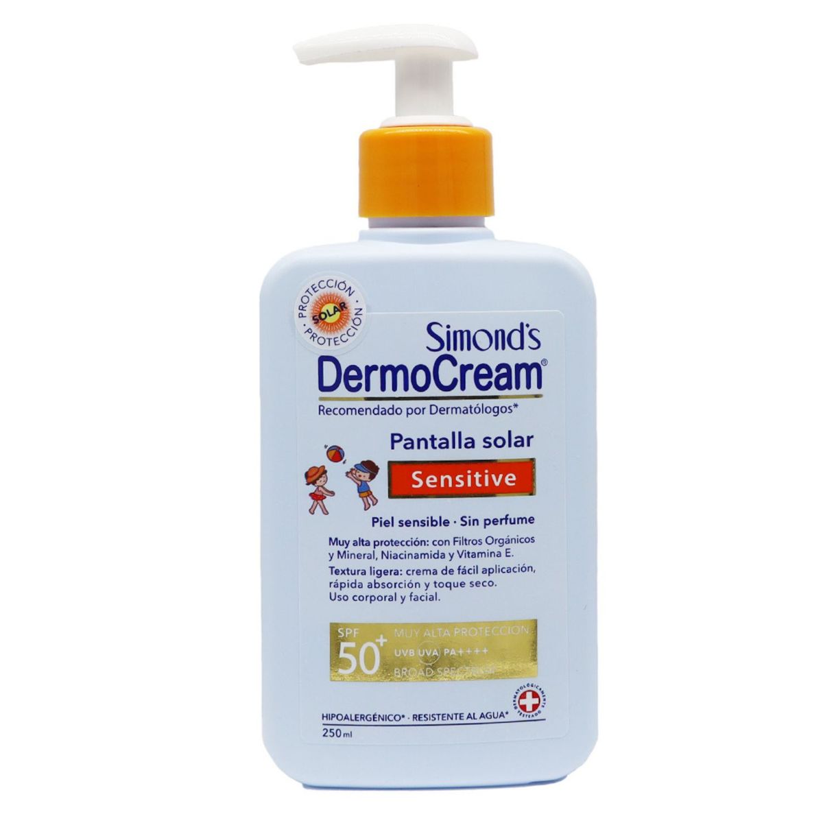 DERMOCREAM - Protector Solar Sensitive FPS 50+ Dermocream 250 ml