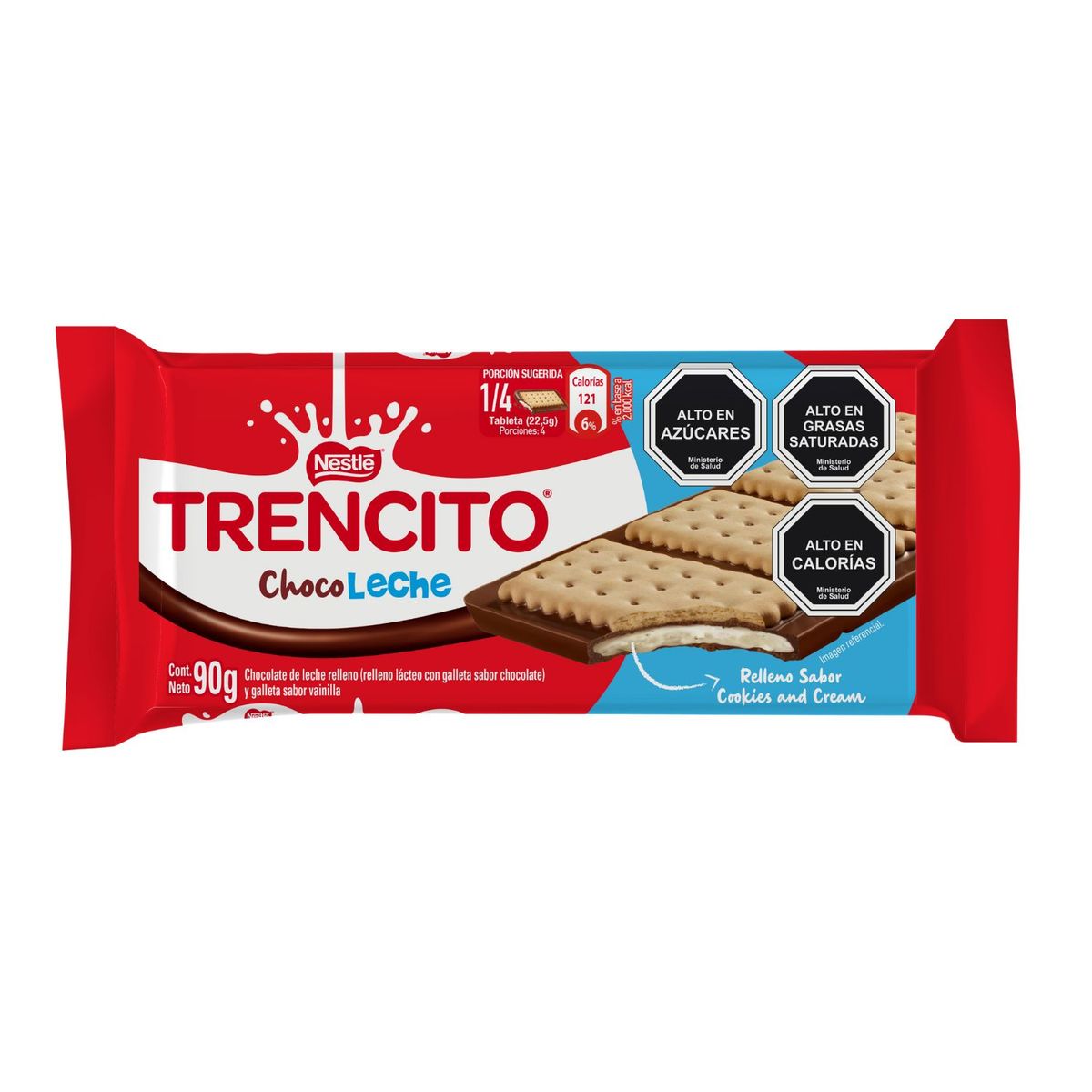 TRENCITO - Chocolate con Galleta Trencito Choco Leche 90 g