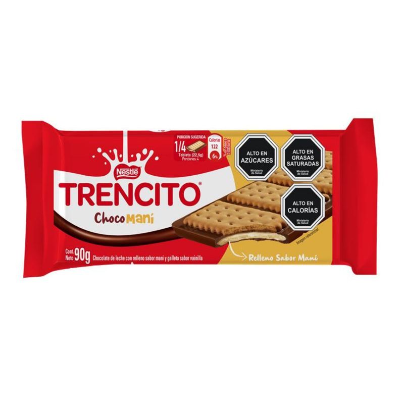 TRENCITO - Chocolate con Galleta Trencito Choco Maní 90 g