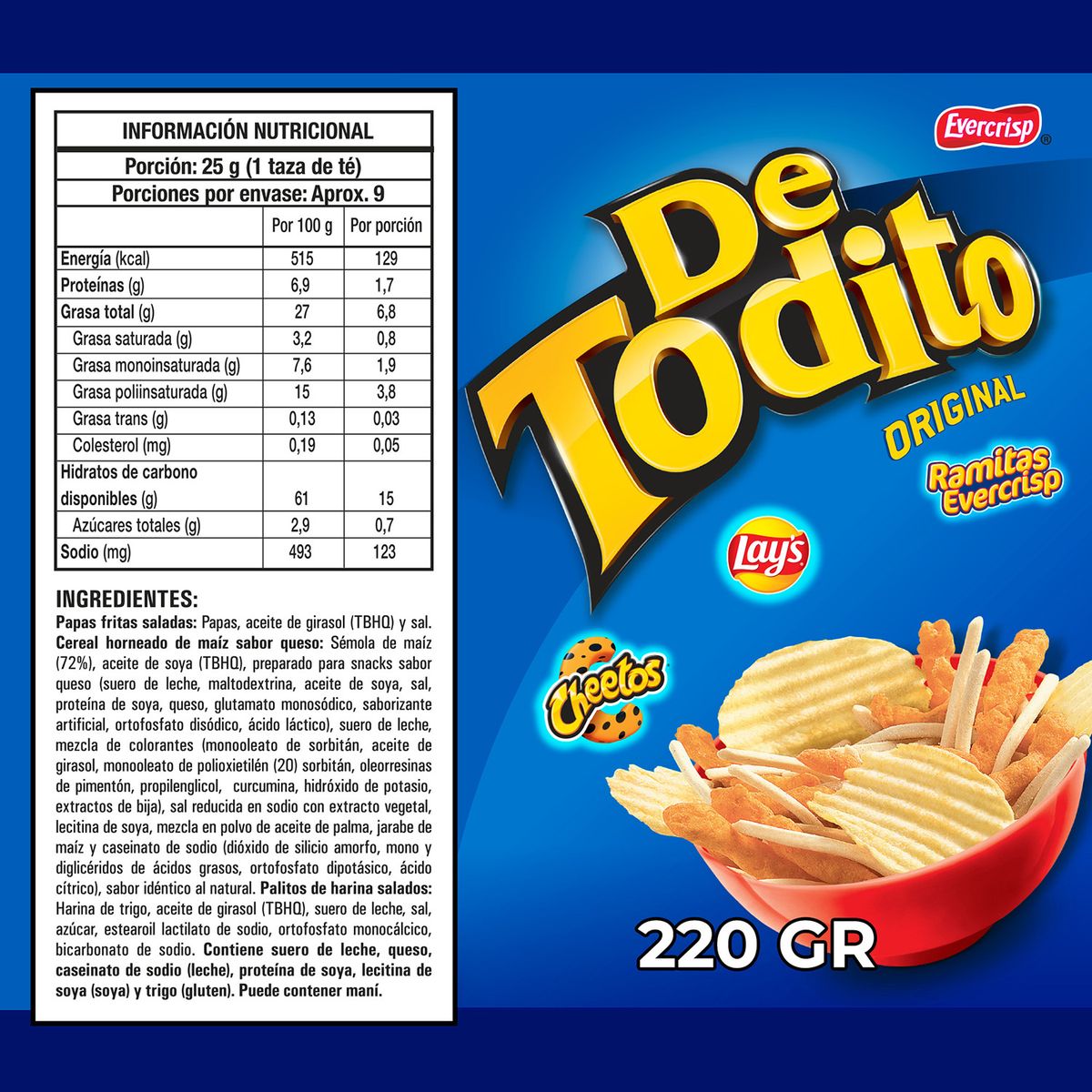 EVERCRISP - Snack Detodito Original Evercrisp 220 gr