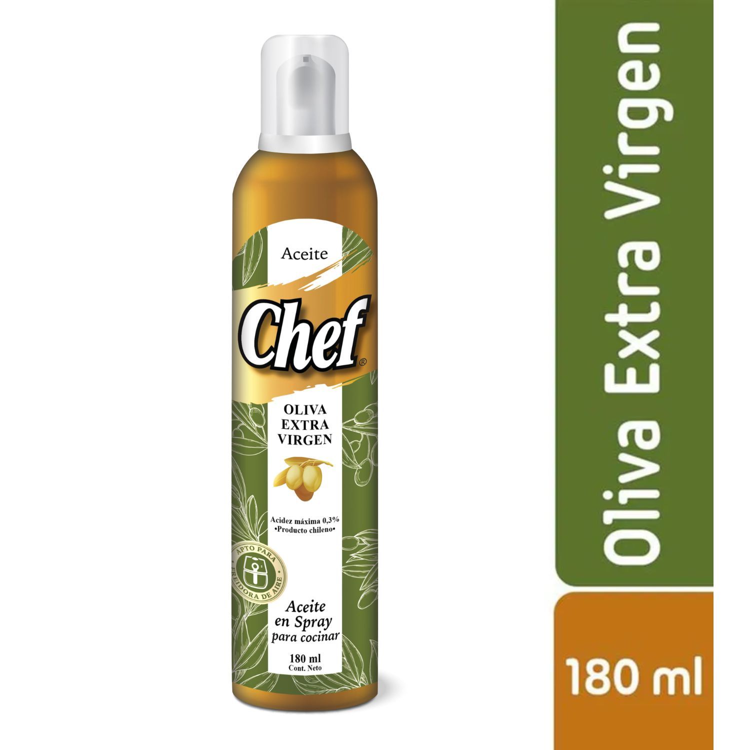 Aceite de Oliva Extra Virgen Spray Chef 180 ml | Tottus Chile