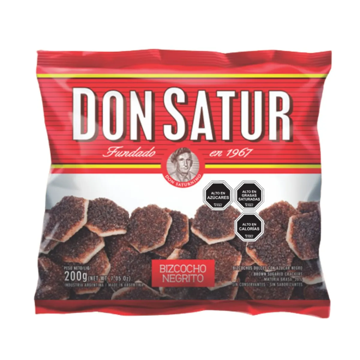 DON SATUR - Bizcochitos Salados con Azúcar Morena Don Satur 200 gr