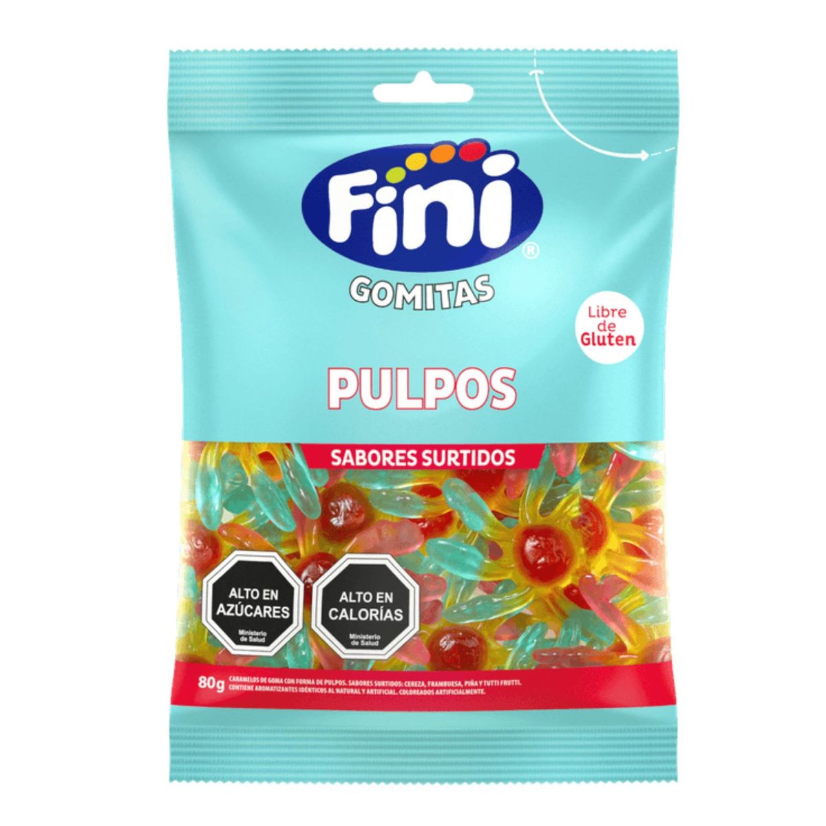 FINI - Gomitas Pulpos Fini 80 g