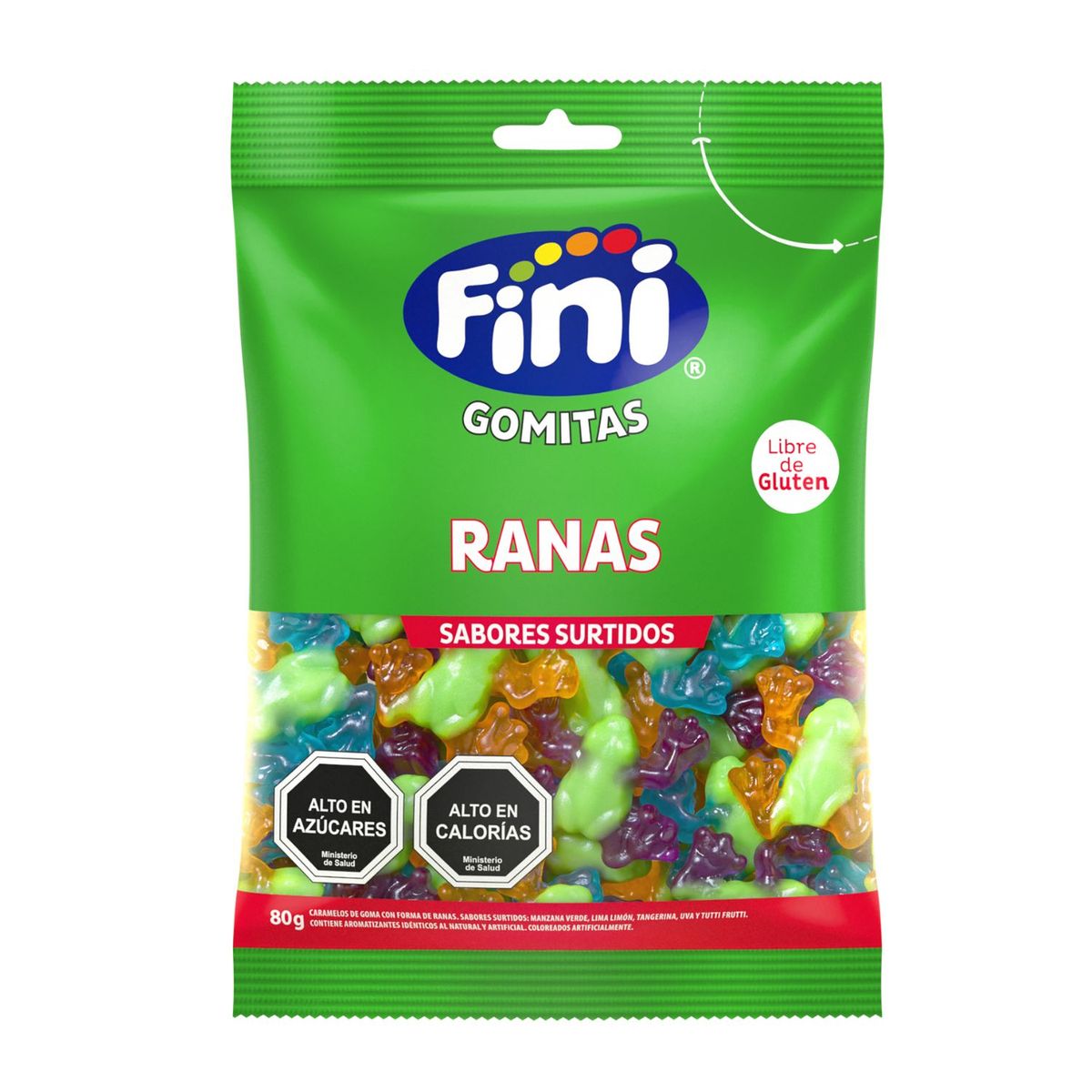 FINI - Gomitas Ranas Fini 80 g