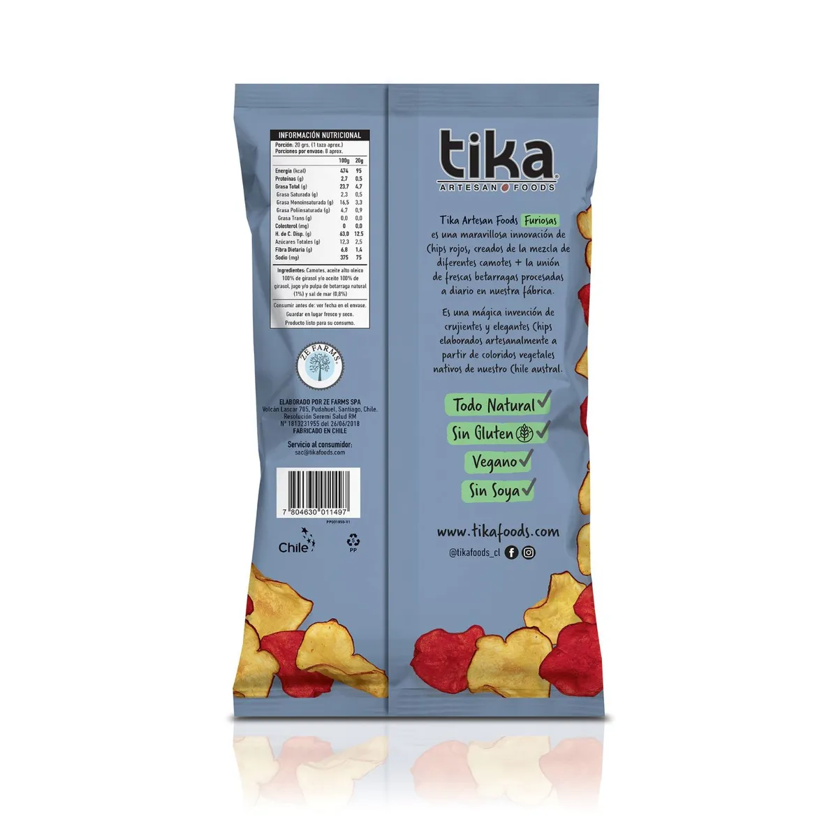TIKA - Papas Vegetales Tika Furiosas 150 gr