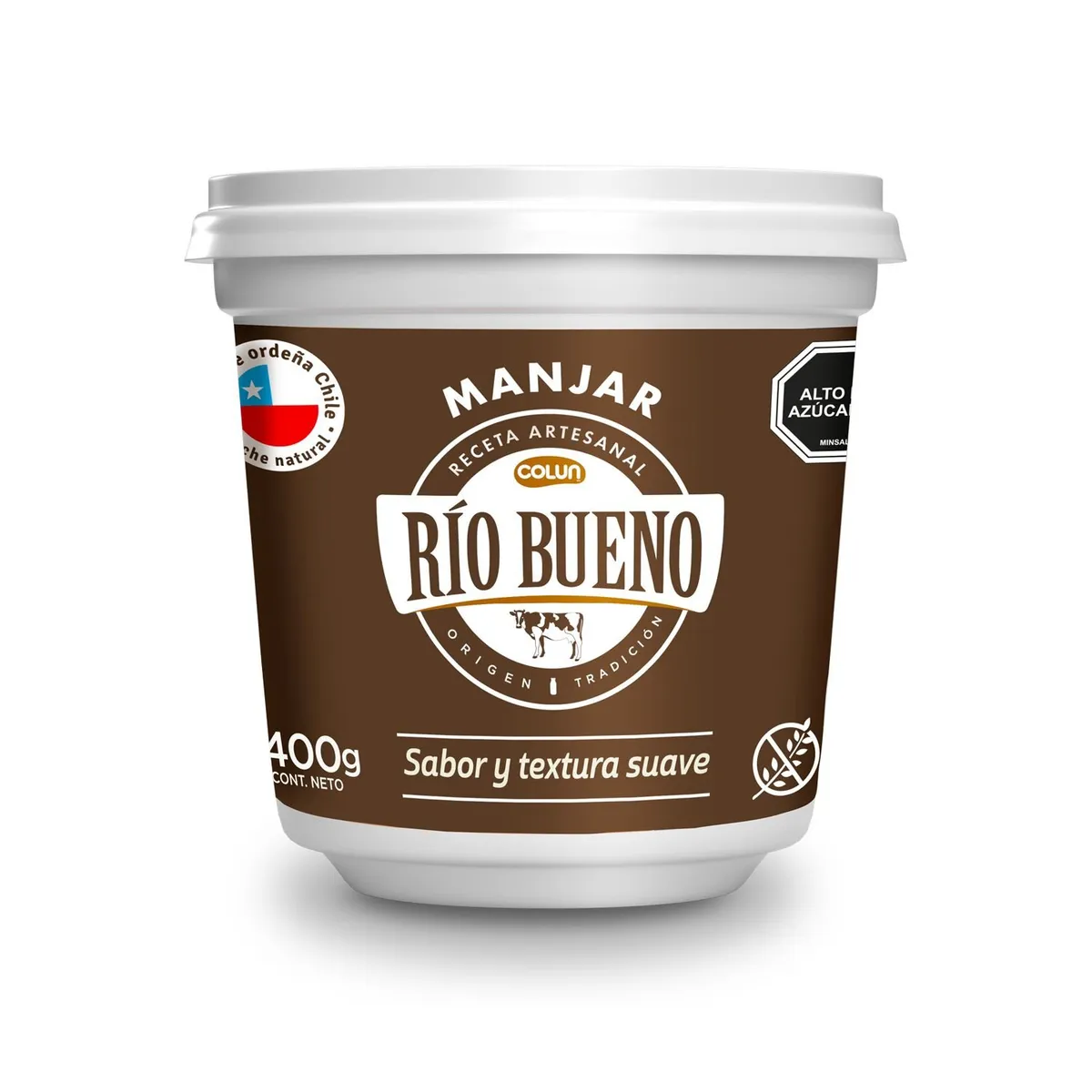 RIO BUENO - Manjar Receta Artesanal Pote Rio Bueno 400 g
