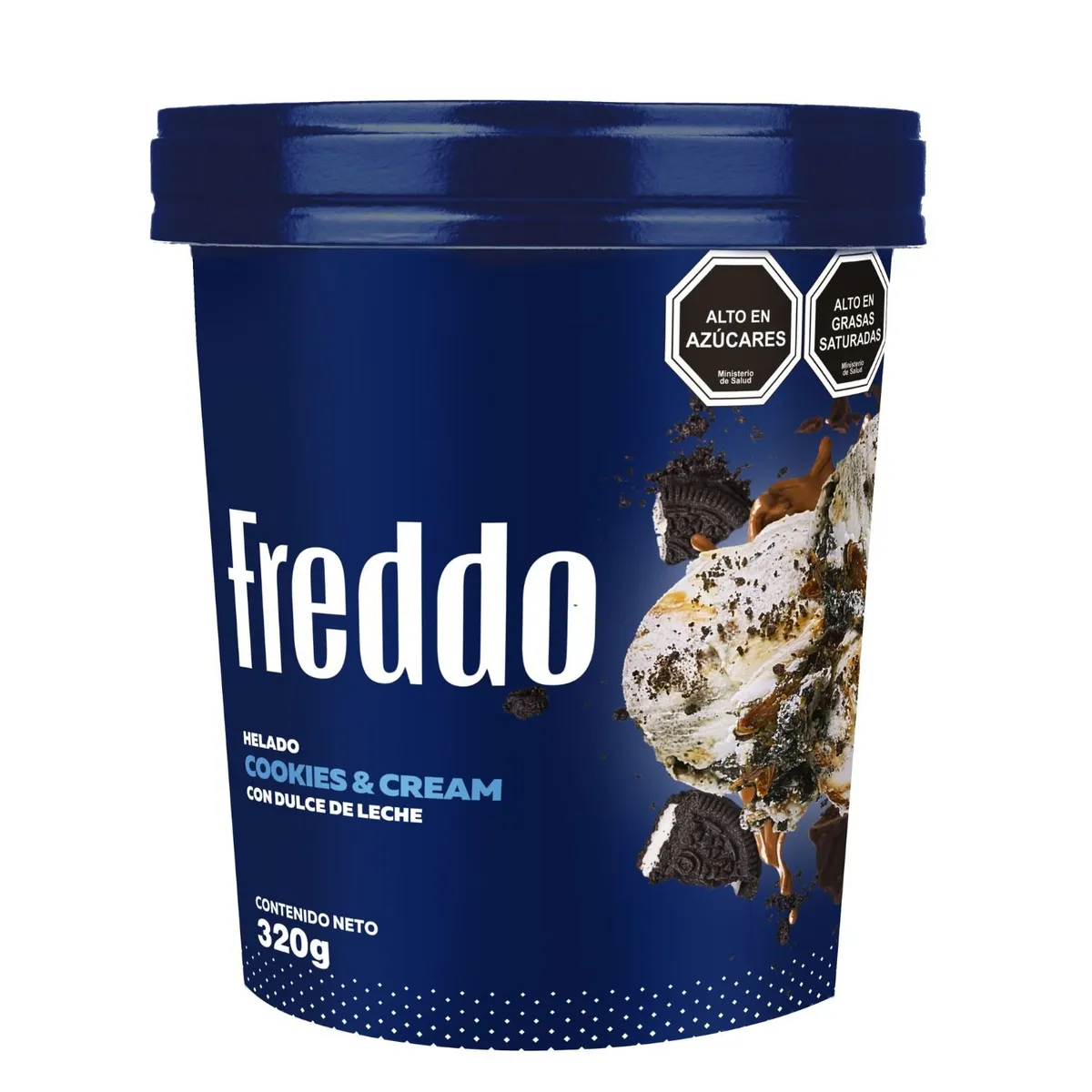 FREDDO - Helado de Leche Sabor Cookies and Cream Freddo 320 g