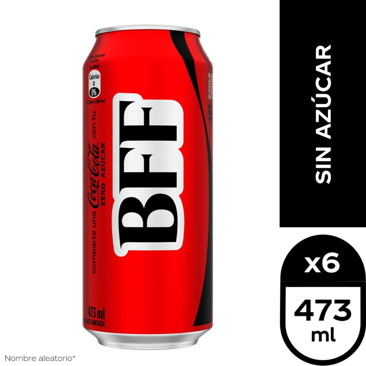 COCA COLA - Pack Bebida Coca Cola Zero Azúcar Lata 6 x 473 ml