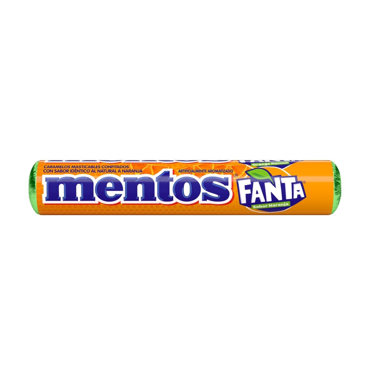 MENTOS - Caramelos Masticables Mentos Sabor Fanta Naranja 29 g