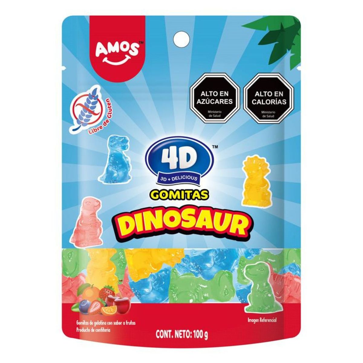 AMOS - Gomitas Amos Dinosaur 100 g