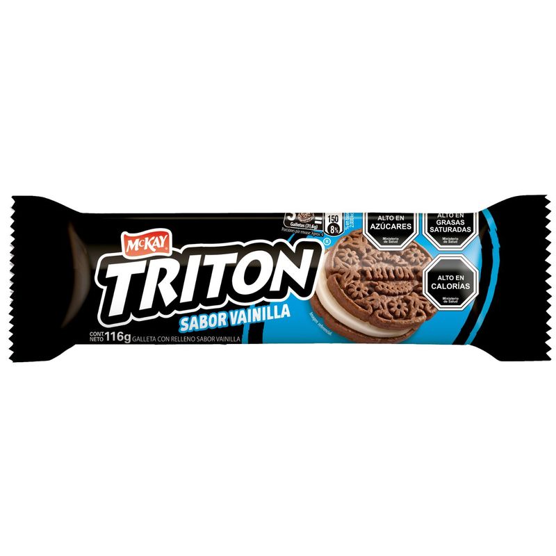 TRITON - Galletas Triton Vainilla 116 g