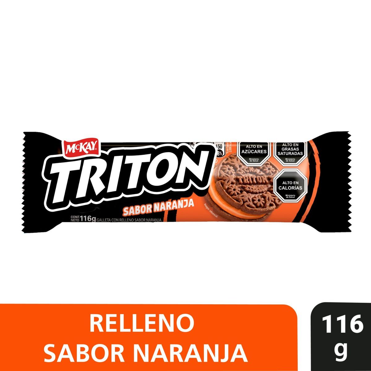 TRITON - Galletas Triton Naranja 116 g