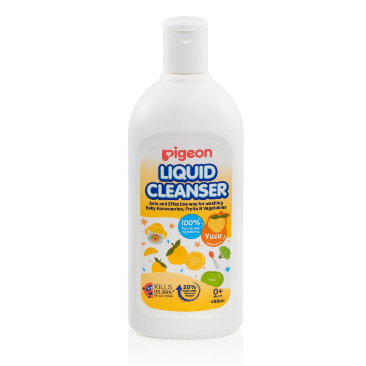 PIGEON - Líquido Limpia Mamadera Yuzu Pigeon 450 ml