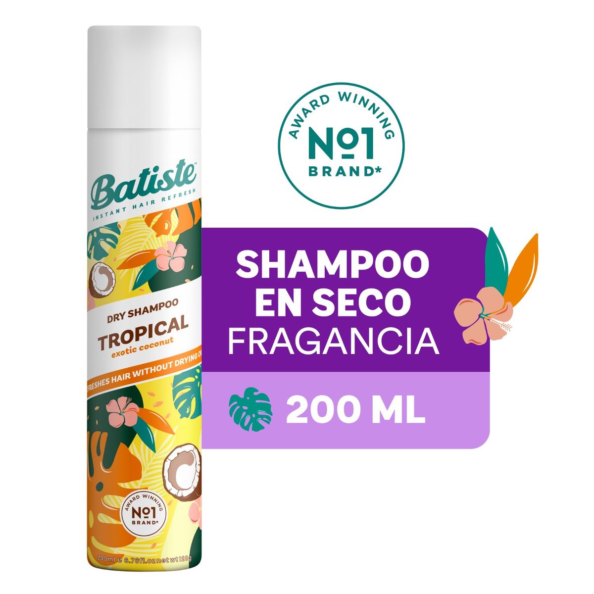 BATISTE - Shampoo en Seco Batiste Tropical 200 ml