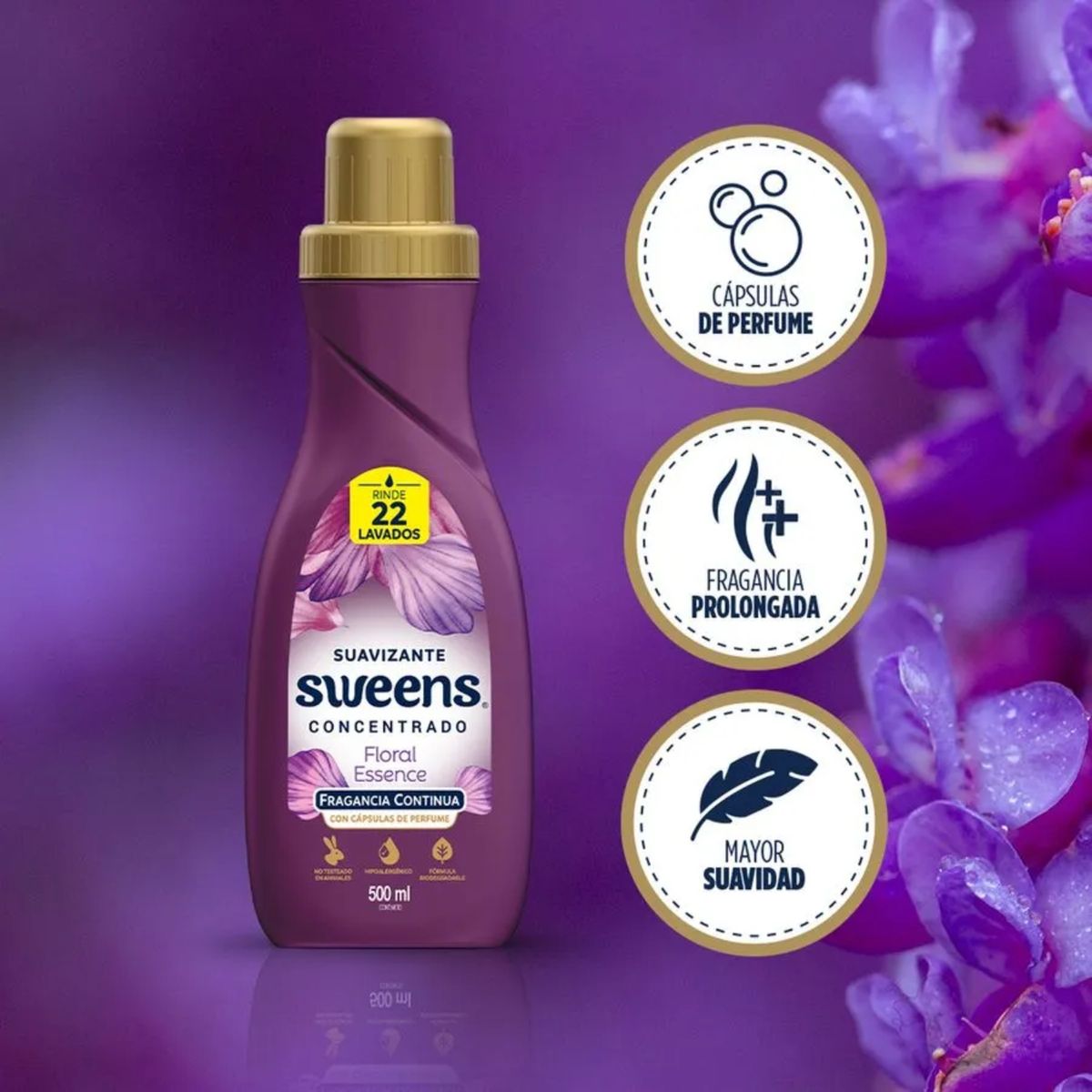 SWEENS - Suavizante para la Ropa Aroma Floral Essence Sweens 500 ml