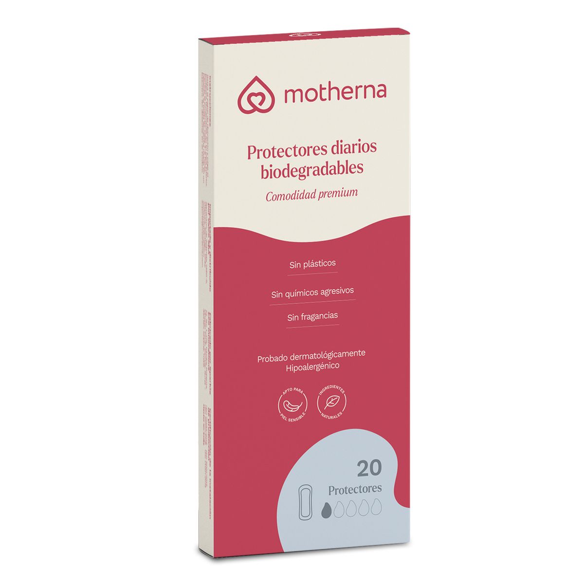 MOTHERNA - Protectores Diarios Biodegradables Motherna 20 Un