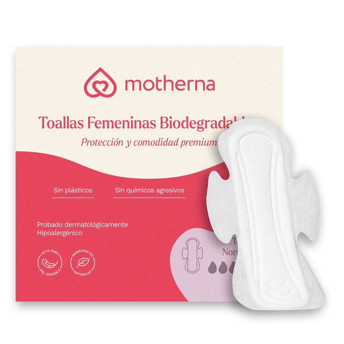MOTHERNA - Toallitas Higiénicas Motherna Normal 10 Un