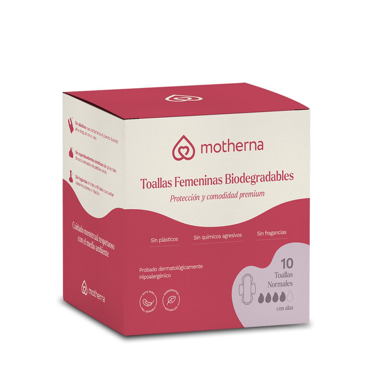 MOTHERNA - Toallitas Higiénicas Motherna Normal 10 Un