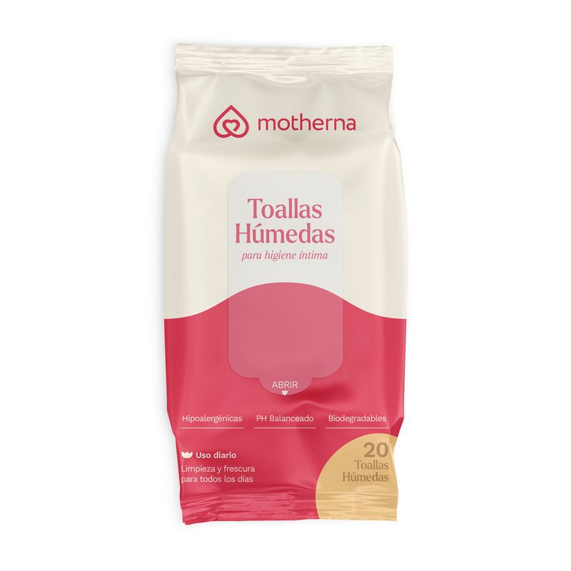 MOTHERNA - Toallas Húmedas Íntimas Motherna 20 Un