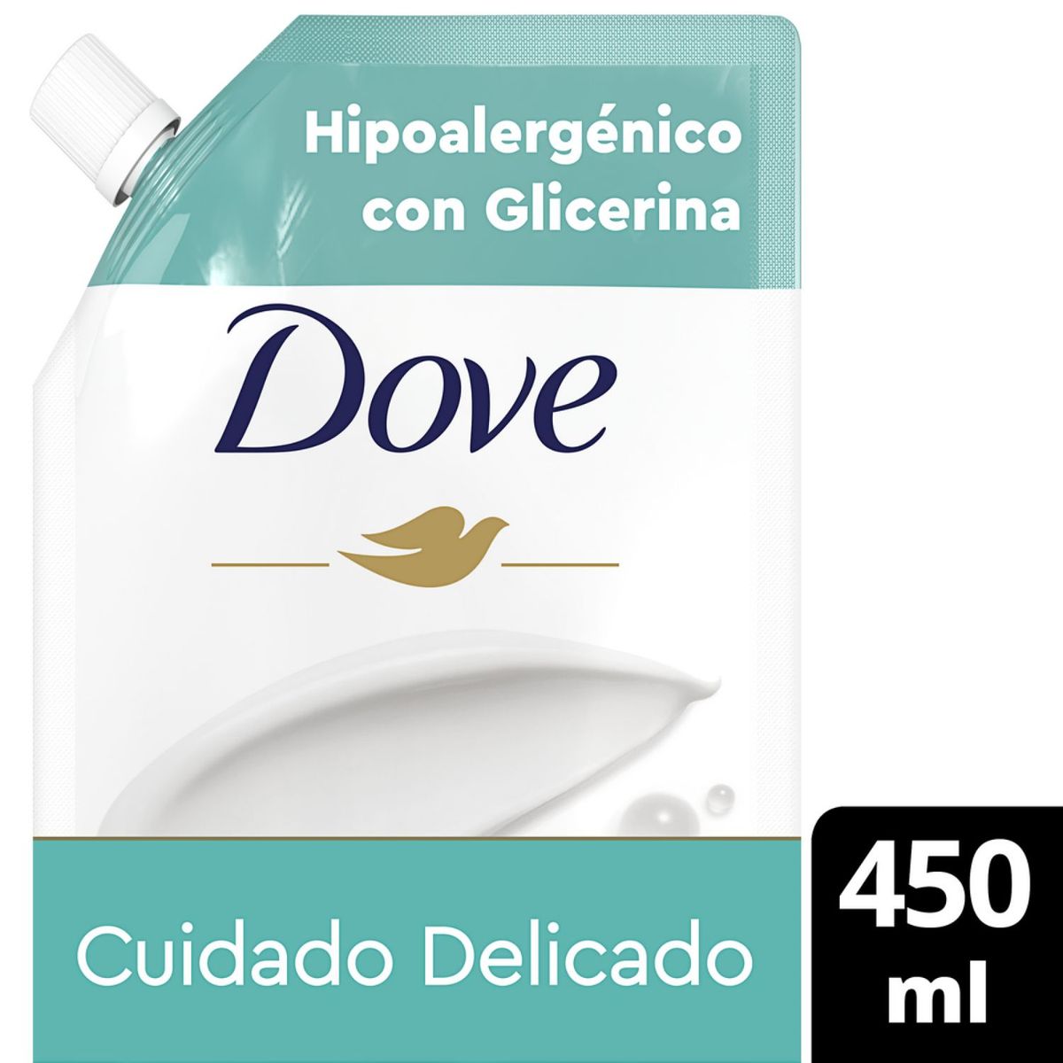 DOVE - Jabón Líquido Hipoalergénico Cuidado Delicado Dove 450 ml