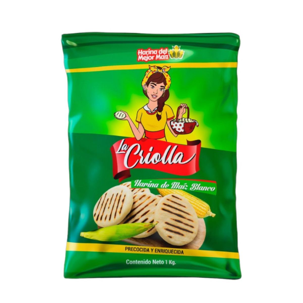 LA CRIOLLA - Harina de Maíz Blanco La Criolla 1 Kg