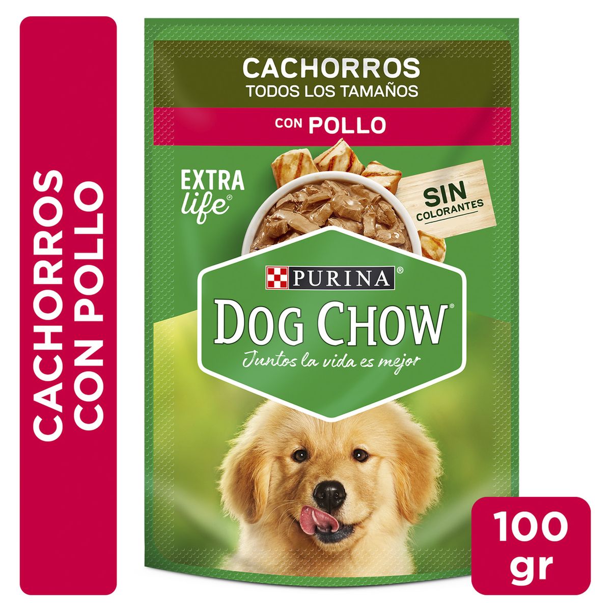 DOG CHOW - Pouch para Perros Cachorros Dog Chow Pollo 100 gr