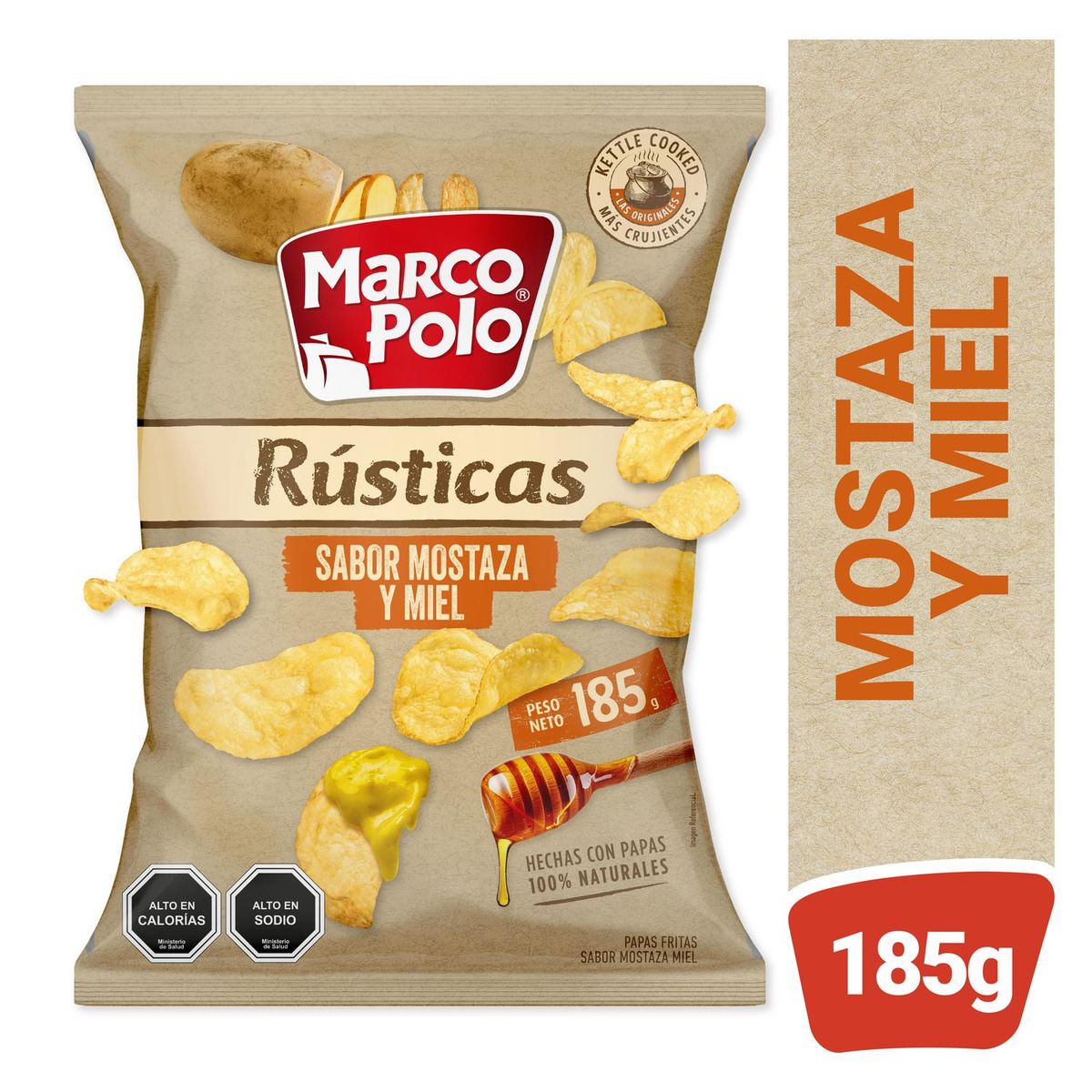 MARCO POLO - Papas Fritas Rústicas Sabot Mostaza y Miel Marco Polo 185 g