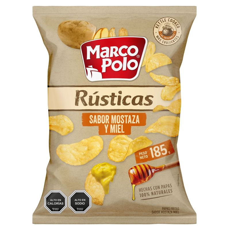 MARCO POLO - Papas Fritas Rústicas Sabot Mostaza y Miel Marco Polo 185 g