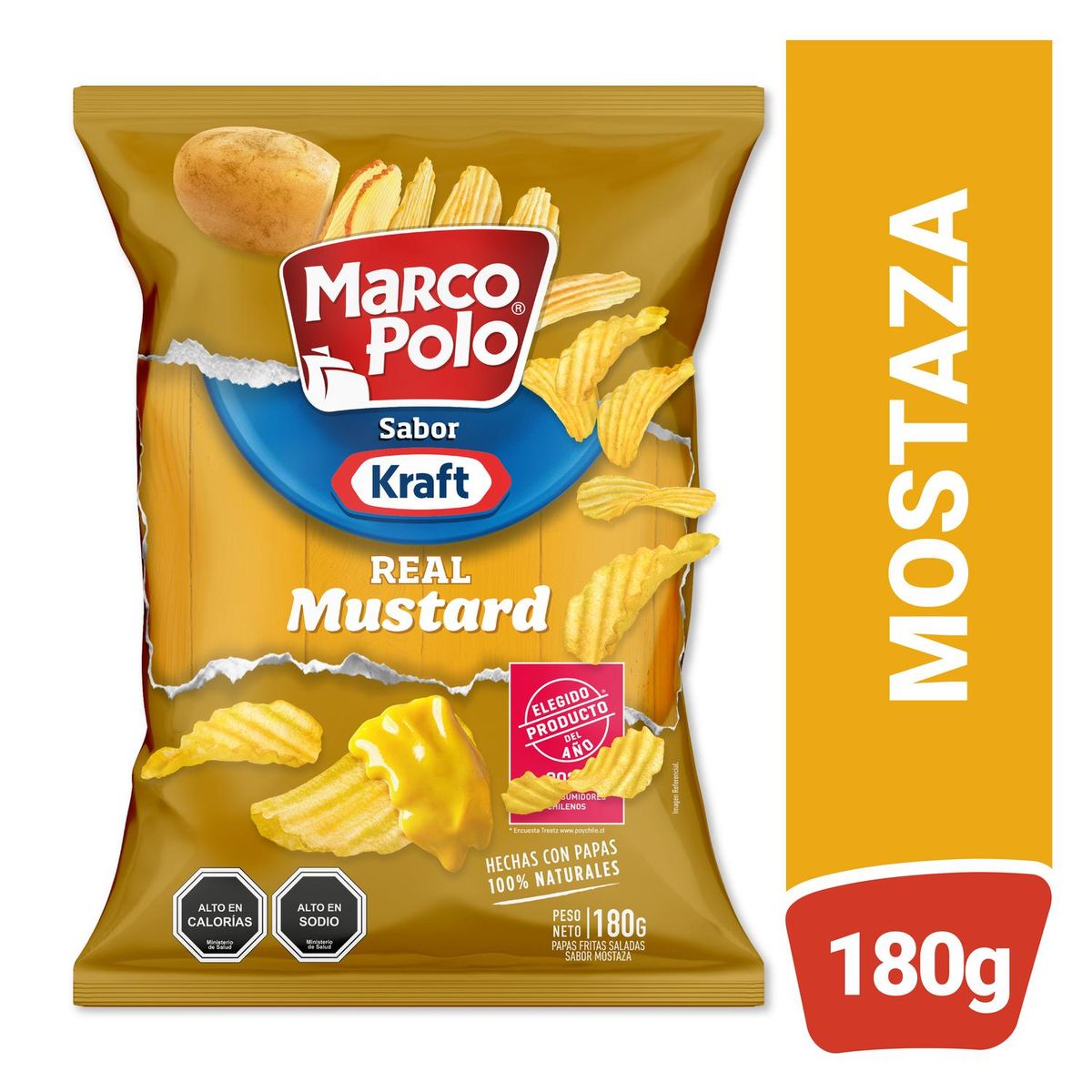 MARCO POLO - Papas Fritas Sabor Mostaza Kraft Marco Polo 180 g