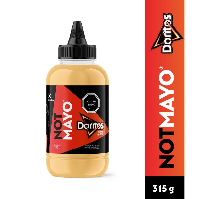 NOT MAYO - Aderezo Vegetal Tipo Mayonesa Not Mayo Doritos Queso 315 g