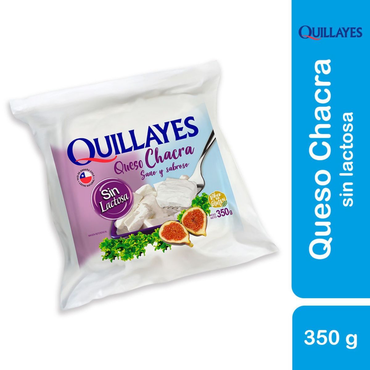 QUILLAYES - Queso Chacra Sin Lactosa Quillayes 350 g