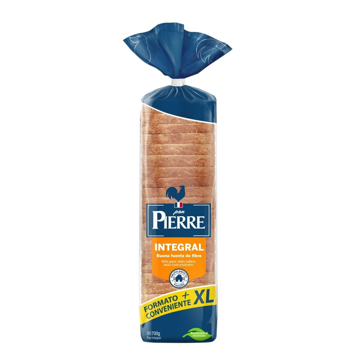 PIERRE - Pan de Molde Integral XL Pierre 700 g