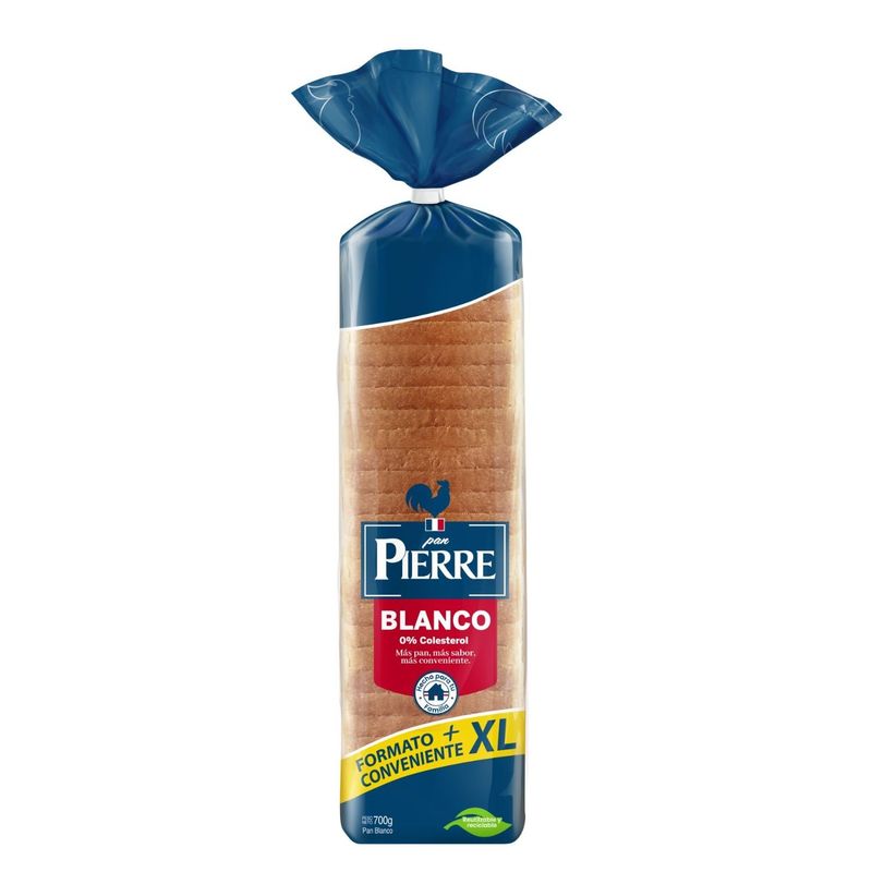 PIERRE - Pan de Molde Blanco XL Pierre 700 g