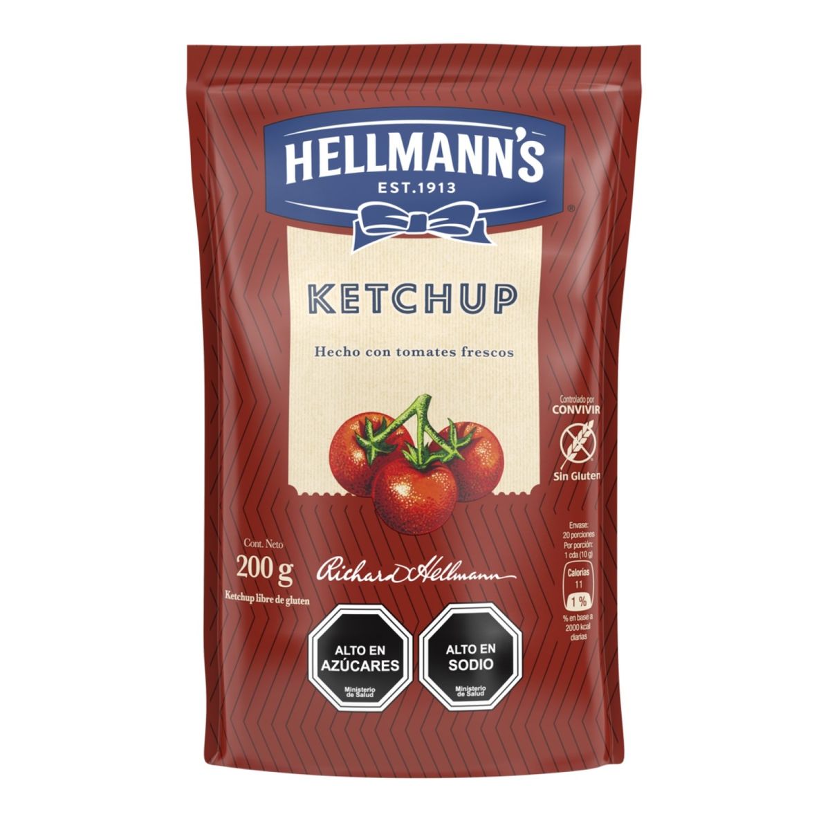 HELLMANN'S - Ketchup Doypack Hellmann's 200 g