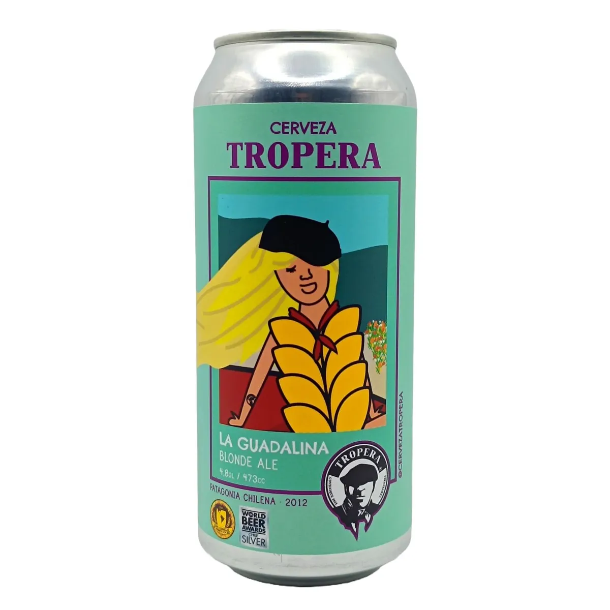 TROPERA - Cerveza Tropera La Guadalina Blonde Ale Lata 4.8° 473 ml