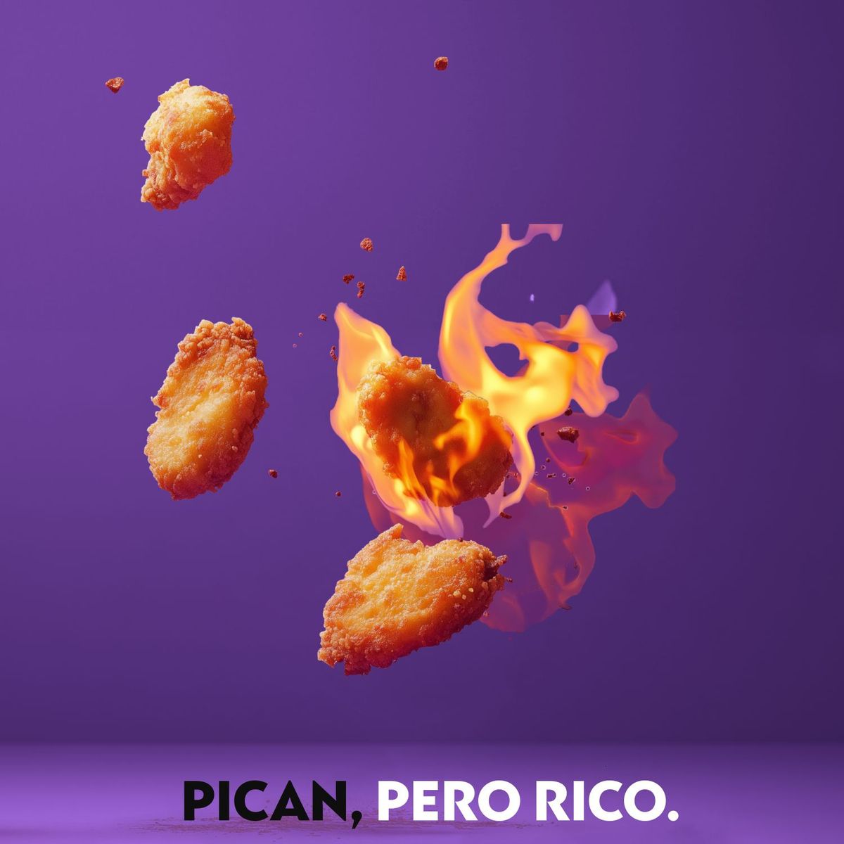 NOT CHICKEN - Nuggets Vegetal NotChicken Flamin Hot Congelados 300g