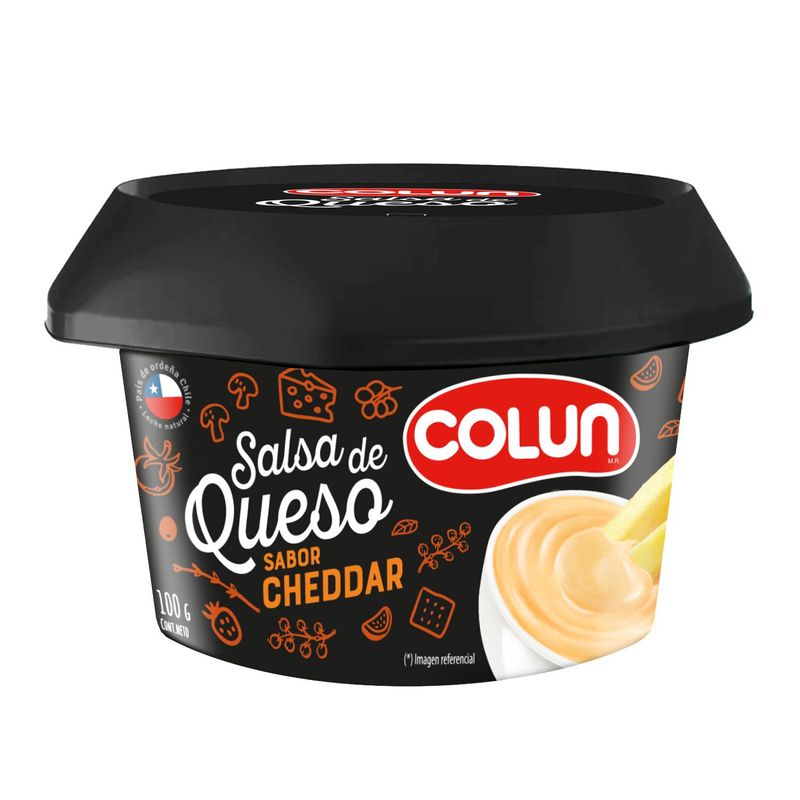COLUN - Salsa de Queso Untable Sabor Cheddar Colun 100 g