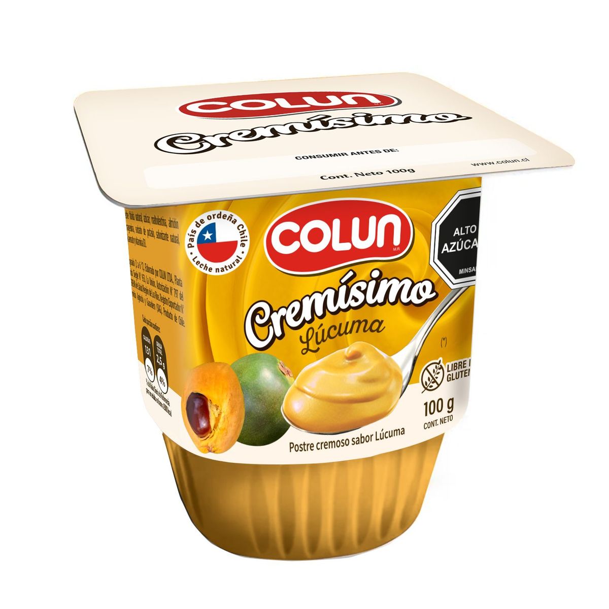 COLUN - Postre Cremísimo Sabor Lúcuma Colun 100 g