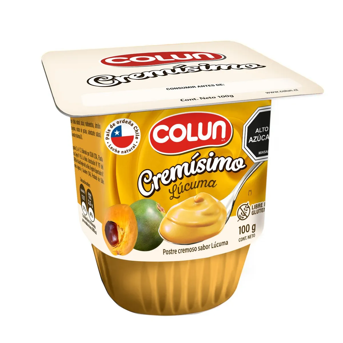 COLUN - Postre Cremísimo Sabor Lúcuma Colun 100 g