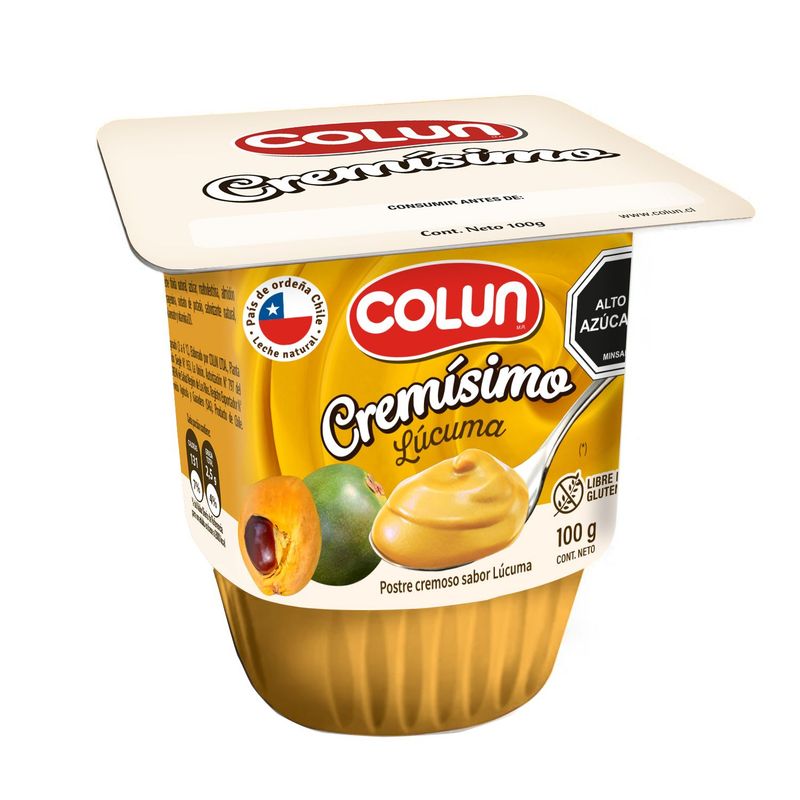 COLUN - Postre Cremísimo Sabor Lúcuma Colun 100 g