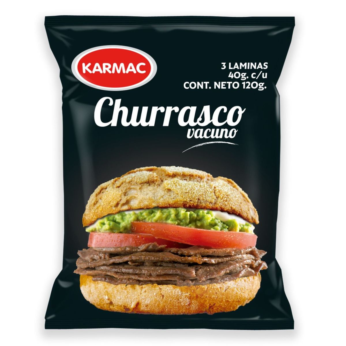 KARMAC - Churrasco de Vacuno Congelado Karmac 3 x 40 g