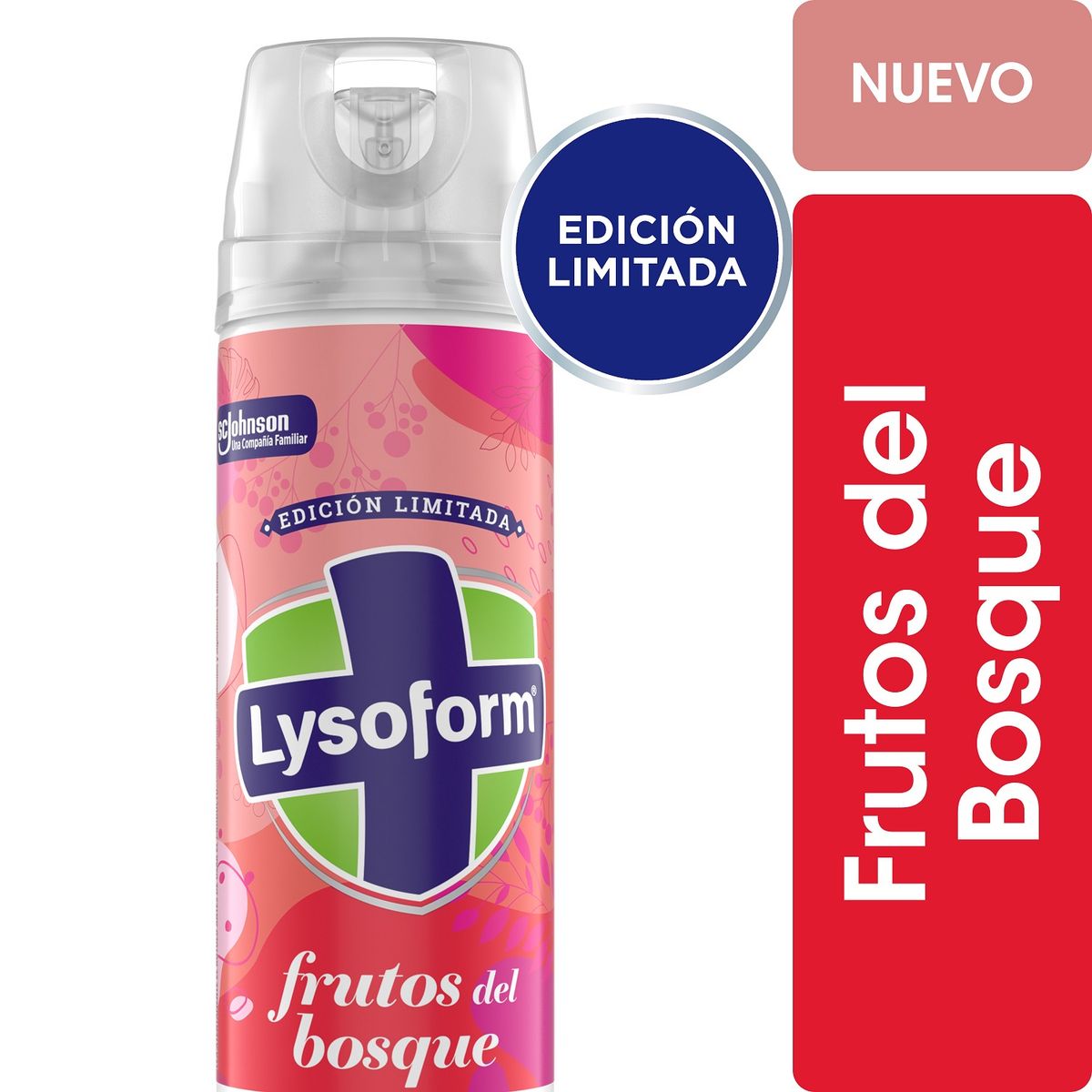 LYSOFORM - Desinfectante Aerosol de Ambientes Lysoform Ed. Lmtda Frutos del Bosque 360 ml